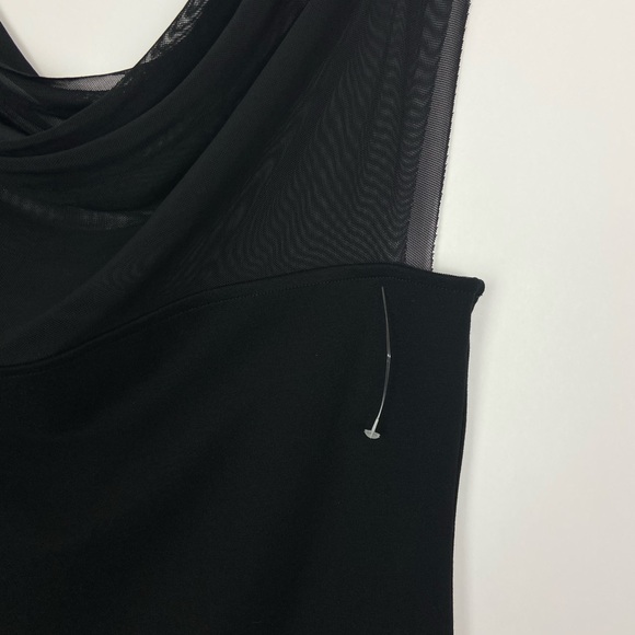 Marcella NYC Cabrini Top European Ponte & Mesh Drape Top Medium - Picture 16 of 16